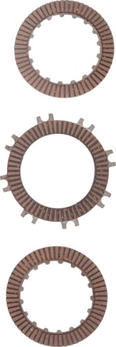 Clutch Plate Set - Automatic, 125cc, Electric Start, 3pc