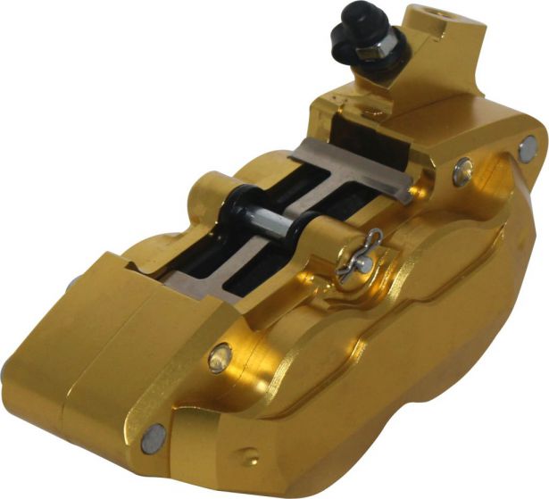 Brake Caliper - 145mm, CNC Performance, Gold