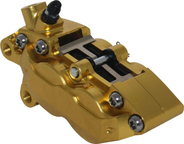 Brake Caliper - 145mm, CNC Performance, Gold