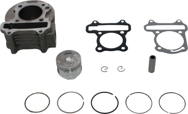 Cylinder Block Assembly - Big Bore, GY6, 50cc to 110cc,  50mm, 12pc