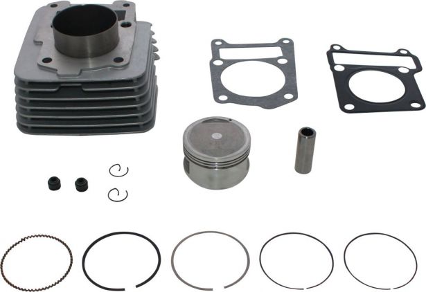 Cylinder Block Assembly - Big Bore, YBR, 125cc to 150cc, 58mm, 14pc