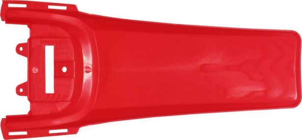 Fender - Rear, Plastic, 50cc to150cc, Dirt Bike, Red (1 pc)