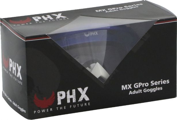 PHX GPro Adult Goggles - Gloss Blue/White