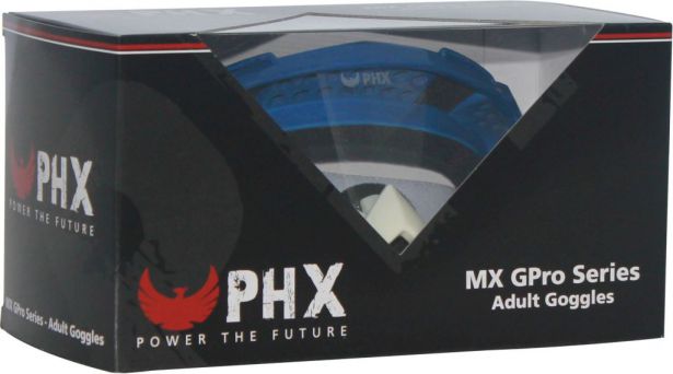 PHX GPro Adult Goggles - Gloss Blue/White