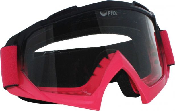 PHX GPro Adult Goggles - Gloss Black/Pink