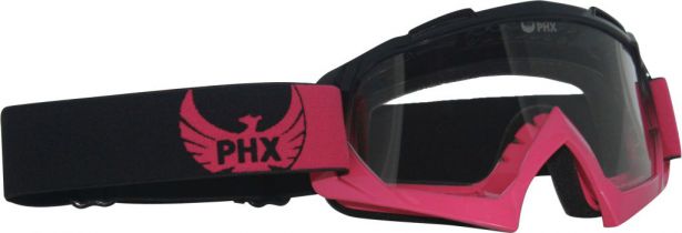 PHX GPro Adult Goggles - Gloss Black/Pink