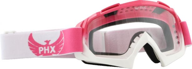 PHX GPro Adult Goggles - Gloss Pink/White