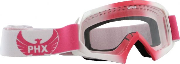 PHX GPro Youth X Goggles - Gloss Pink/White