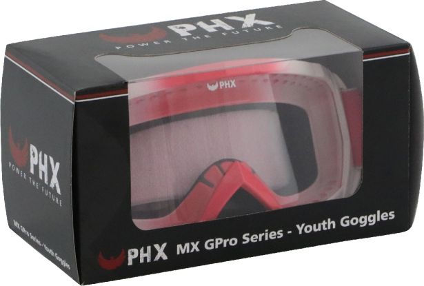 PHX GPro Youth X Goggles - Gloss Pink/White