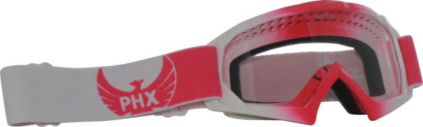 PHX GPro Youth X Goggles - Gloss Pink/White