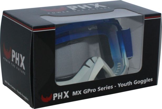 PHX GPro Youth X Goggles - Gloss Blue/White