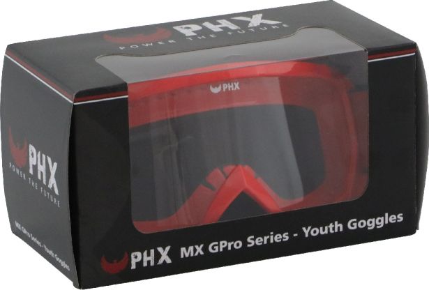 PHX GPro Youth X Goggles - Gloss Red