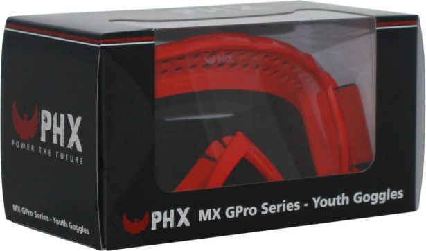 PHX GPro Youth X Goggles - Gloss Red