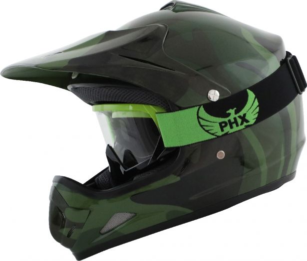 PHX GPro Youth X Goggles - Gloss Green/Black