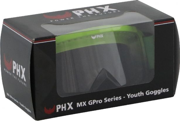 PHX GPro Youth X Goggles - Gloss Green/Black