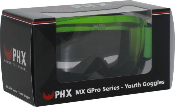 PHX GPro Youth X Goggles - Gloss Green/Black