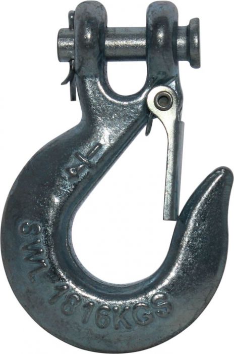 Winch Hook - Winch Hook with Safety Latch, 1/4 Inch, 1816kgs