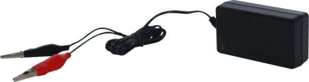 Charger - 12V, 1A, Alligator Clips, Trickle Charger