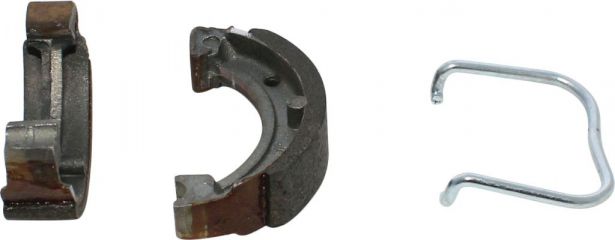 Brake Shoe - Yamaha PW50, Front and Rear Brake Shoe, Drum Brakes