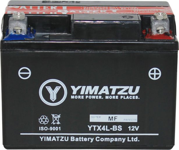 Battery - GTX4L-BS Yimatzu, AGM, Maintenance Free