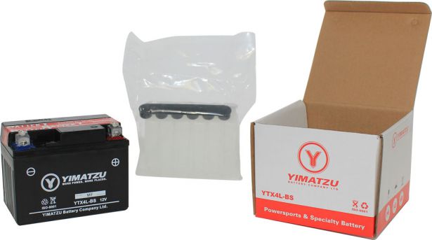 Battery - GTX4L-BS Yimatzu, AGM, Maintenance Free