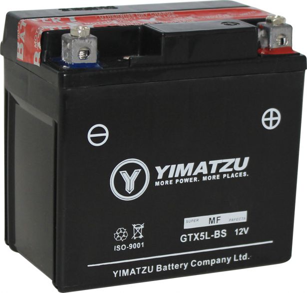 Battery - GTX5L-BS Yimatzu, AGM, Maintenance Free