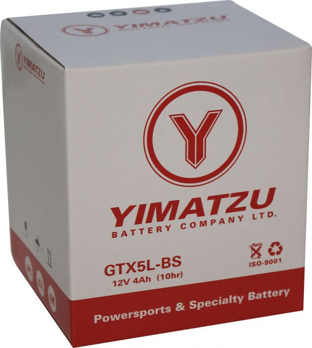 Battery - GTX5L-BS Yimatzu, AGM, Maintenance Free