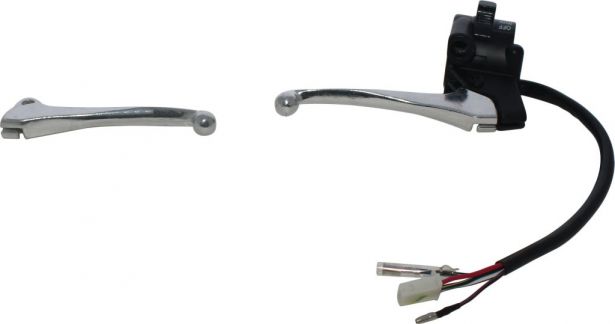 Brake & Clutch Lever Set - Yamaha PW50, Throttle Housing and Control Switch, 2pc Set