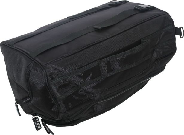 Tank Bag - Rack Bag Combo, Black (3 Piece Set)