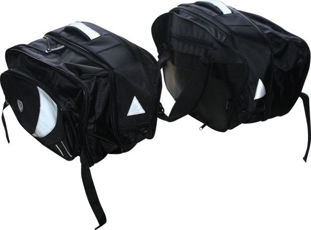 Tank Bag - Rack Bag Combo, Black (3 Piece Set)