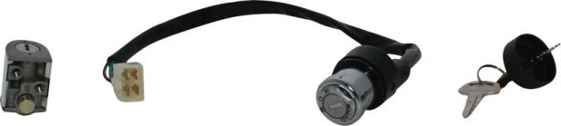 Ignition Key Switch - CF Moto, CF500, Lock Assembly