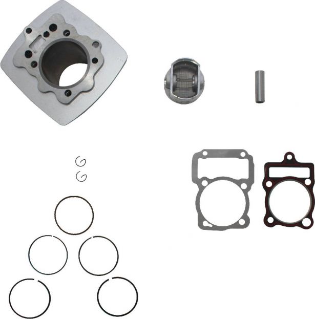 Cylinder Block Assembly - 250cc, Air Cooled