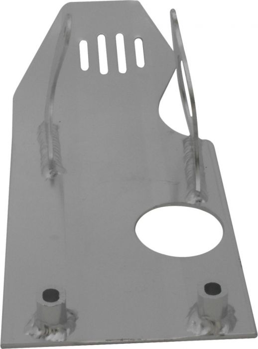 Crash Plate - Skid Plate, Aluminum, 50cc to 140cc, Dirt Bike, Asymmetrical