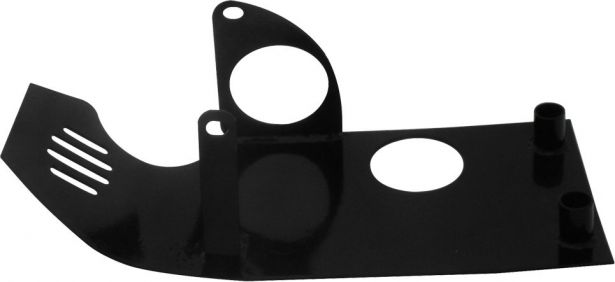 Crash Plate - Skid Plate, Steel, 50cc to 140cc, Dirt Bike, Asymmetrical