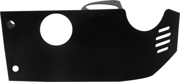 Crash Plate - Skid Plate, Steel, 50cc to 140cc, Dirt Bike, Asymmetrical