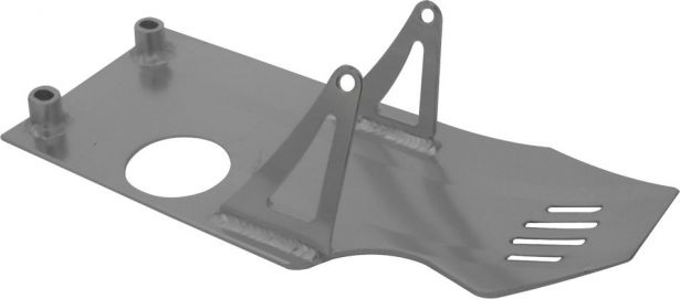 Crash Plate - Skid Plate, Aluminum, 50cc to 140cc, Dirt Bike, Symmetrical