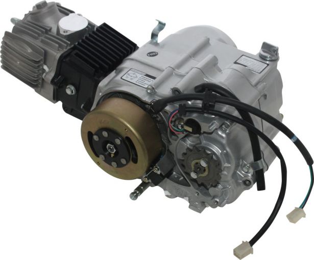 Complete Engine 110cc Horizontal Engine, SemiAutomatic, Kick Start