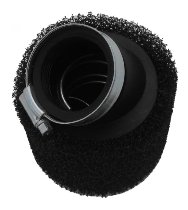 Air Filter - 41mm to 43mm, Sponge, Angled, Yimatzu Brand, Black