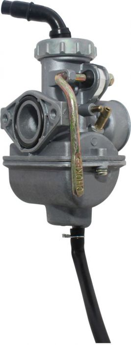 Carburetor - 20mm, Manual Choke, Aluminum, Bent Head