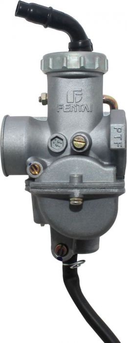 Carburetor - 20mm, Manual Choke, Aluminum, Bent Head