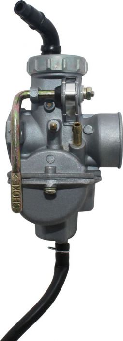 Carburetor - 20mm, Manual Choke, Aluminum, Bent Head