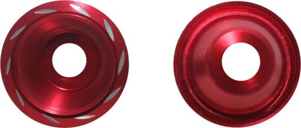 Fork Cups - CNC, Red, 2pcs