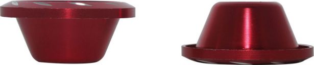 Fork Cups - CNC, Red, 2pcs