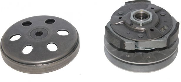 Clutch - Drive Pulley with Clutch Bell, Linhai, 400cc, 16 Spline, ATV/UTV/CUV
