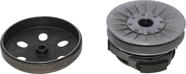 Clutch - Drive Pulley with Clutch Bell, Linhai, 400cc, 16 Spline, ATV/UTV/CUV