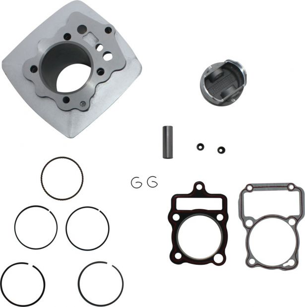 Cylinder Block Assembly - Big Bore, 200cc to 250cc, 65.5mm, 14pc