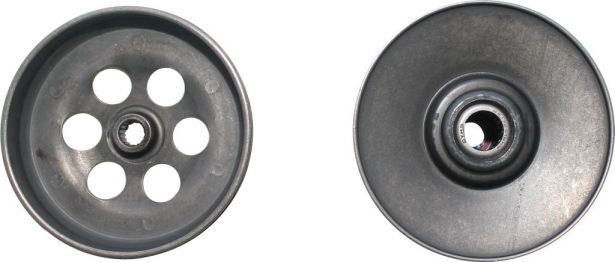 Clutch - Drive Pulley with Clutch Bell, Yamaha, JOG 90, 2 Stroke, 16 Spline