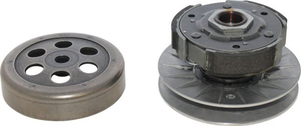 Clutch - Drive Pulley with Clutch Bell, Yamaha, Majesty 250, 16 Spline