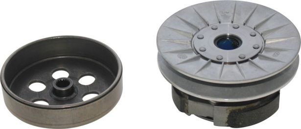 Clutch - Drive Pulley with Clutch Bell, Yamaha, Majesty 250, 16 Spline