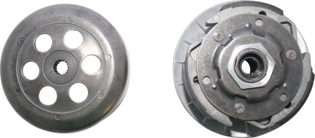 Clutch - Drive Pulley with Clutch Bell, Yamaha, Majesty 250, 16 Spline